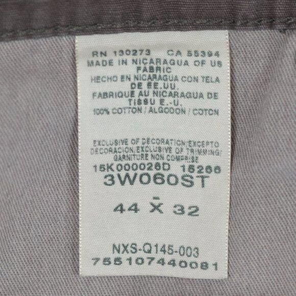 Wrangler Riggs Workwear Men's 44x32 Gray Ripstop Double Knee Carpenter Pants - Picture 9 of 10